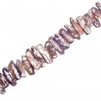 Cultured Biwa Freshwater Pearl Beads irregular DIY purple Approx Sold By Strand
