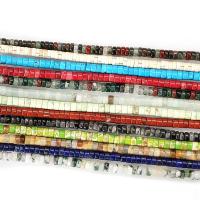 Gemstone Smycken Pärlor, Natursten, Flat Round, DIY, fler färger för val, 2x4mm, Såld Per Ca 38 cm Strand