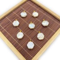 Freshwater Pearl Pendants Hexagon polished Unisex white Sold By PC