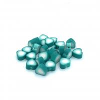 Polymer Clay Gyöngyök, Szív, színátmenet színe & DIY, több színt a választás, 10mm, Által értékesített PC