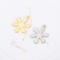 Stainless Steel Pendants 304 Stainless Steel Snowflake fashion jewelry & DIY 17mm Sold By PC