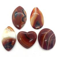 Lace Agate Pendants random style & 5 pieces & DIY mixed colors 35x45- Sold By Set