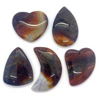 Dragon Veins Agate Pendant random style & 5 pieces & DIY mixed colors 35x45- Sold By Set