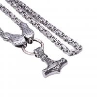 Stainless Steel Jewelry Necklace 316 Stainless Steel hammer fashion jewelry & for man & blacken Sold By PC