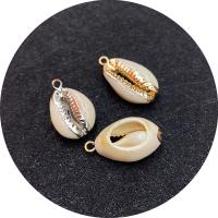 Shell Pendants with Brass plated DIY Sold By PC