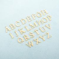 Colgantes de letras de acero inoxidable, acero inoxidable 304, unisexo & diferentes estilos para la opción, dorado, Vendido por UD