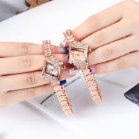 Bangle Watch Zinc Alloy with Glass fashion jewelry & for woman & with rhinestone 195mm Sold By PC