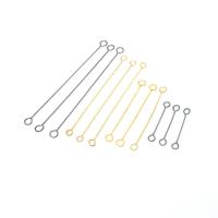 Stainless Steel Eyepins 304 Stainless Steel Stick Galvanic plating Dual Tip & DIY & machine polishing Sold By PC