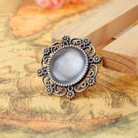 Zinc Alloy Pendant Cabochon Setting plated DIY nickel lead & cadmium free 15mm Sold By PC
