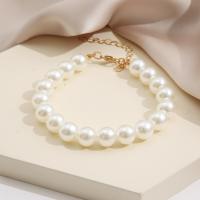 Zinc Alloy Bracelet with Plastic Pearl fashion jewelry & for woman nickel lead & cadmium free Sold By PC