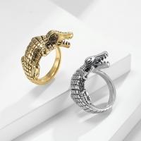 304 Stainless Steel Finger Ring Crocodile & for man 15mm Sold By PC