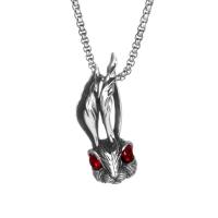 Titanium Steel Pendants with Ruby Rabbit polished DIY original color Sold By PC