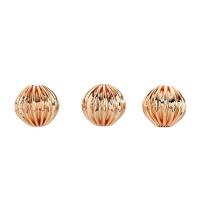 Brass Jewelry Beads, high quality gold color plated, 9mm, Sold By Bag