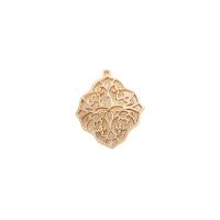 Hollow Brass Pendants high quality gold color plated Sold By PC