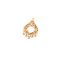 Zinc Alloy Connector gold color plated Sold By PC