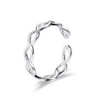 Brass Cuff Finger Ring platinum color plated Adjustable & for woman & hollow US Ring Sold By PC