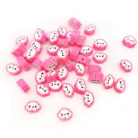 Polymer Clay Beads Cloud DIY pink 10mm Approx Sold By Bag