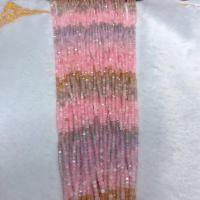 Morganite Kraal, Plein, gepolijst, DIY & gefacetteerde, gemengde kleuren, 3-3.5mm, Per verkocht Ca 38 cm Strand