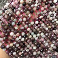 Turmalin Perle, poliert, DIY & facettierte, gemischte Farben, 4x5.80mm, verkauft per ca. 38 cm Strang
