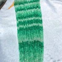 Perline in agata verde naturale, Quadrato, lucido, DIY & sfaccettati, verde, 2.50mm, Venduto per Appross. 38 cm filo