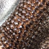 Perles naturelles Quartz fumé, cadre, poli, DIY & facettes, bronzé, 8mm, Vendu par Environ 38 cm brin