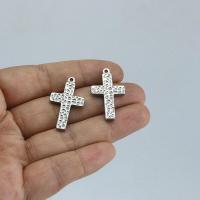 Stainless Steel Cross Pendants 304 Stainless Steel polished DIY original color Sold By Bag