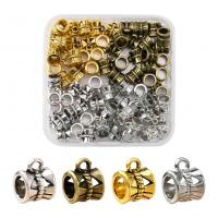 Zinc Alloy Bail Beads with Plastic Box DIY mixed colors nickel lead & cadmium free Sold By Box