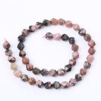 Rhodonite Beads, Runde, poleret, Star Cut Faceted & du kan DIY & forskellig størrelse for valg, blandede farver, Solgt Per Ca. 14.96 inch Strand