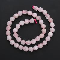 quarzo rosa perla, Cerchio, lucido, Faccia a taglio stellare & DIY & formato differente per scelta, rosa, Venduto per Appross. 14.96 pollice filo