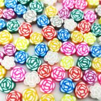 Polymer Clay Gyöngyök, Rózsa, DIY, kevert színek, 10mm, Kb 100PC-k/Bag, Által értékesített Bag