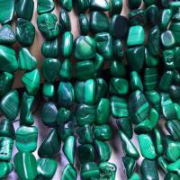 Malakit perler, Uregelmæssig, poleret, du kan DIY, grøn, 9-12mm, Solgt Per Ca. 14.96 inch Strand