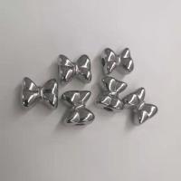 Copper Coated Plastic Beads Bowknot platinum color plated DIY Approx 4mm Sold By Lot