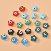 Evil Eye lampwork perle, možete DIY, više boja za izbor, 12x5mm, Rupa:Približno 2mm, Prodano By PC