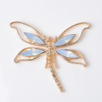 Hair Accessories DIY Findings Zinc Alloy Dragonfly rack plating & with rhinestone nickel lead & cadmium free Sold By PC