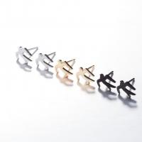 Stainless Steel Stud Earrings Bird Vacuum Plating fashion jewelry & for woman Sold By Pair