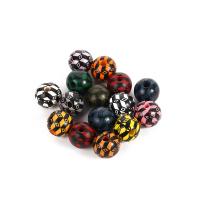 Wood Beads Round printing DIY 16mm Approx Sold By Bag