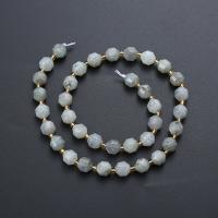 Natürliche Moos Achat Perlen, rund, poliert, DIY & verschiedene Größen vorhanden & facettierte, gemischte Farben, verkauft per ca. 14.96 ZollInch Strang