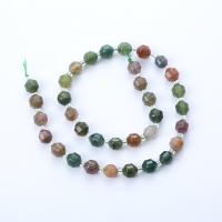 Perles en jade, jade d'arc-en-ciel, Rond, poli, DIY & normes différentes pour le choix & facettes, couleurs mélangées, Vendu par Environ 14.96 pouce brin