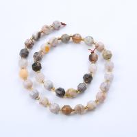 Bamboo Agate Beads Round polished DIY & faceted mixed colors Sold Per Approx 14.96 Inch Strand
