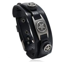Rundsleder armbanden, Koeienhuid, met Zinc Alloy, mode sieraden & uniseks, meer kleuren voor de keuze, 290x29mm, Verkocht door PC