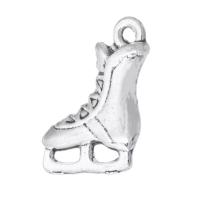 Zinc Alloy Pendants Shoes antique silver color plated Unisex nickel lead & cadmium free Approx 1.5mm Sold By KG