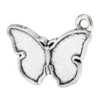 Zinc Alloy Animal Pendants Butterfly antique silver color plated Unisex nickel lead & cadmium free Approx 1mm Sold By KG