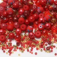 Mixed Glass Seed Beads Seedbead with Crystal polished DIY 2-8mm Sold By Bag