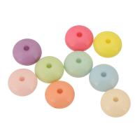 Pevné Barva Akrylové korálky, Akryl, DIY, více barev na výběr, 10x10x5mm, Otvor:Cca 1mm, Cca 1400PC/Bag, Prodáno By Bag