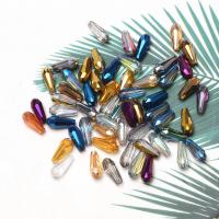 Teardrop Krystal perler, forgyldt, du kan DIY & forskellig størrelse for valg, flere farver til valg, Ca. 70pc'er/Strand, Solgt af Strand