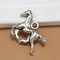 Zinc Alloy Animal Pendants Horse antique silver color plated DIY nickel lead & cadmium free Sold By PC