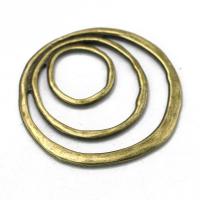 Zinc Alloy Pendants Donut antique brass color plated DIY nickel lead & cadmium free Sold By PC