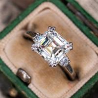 Circón cúbico anillo de latón, metal, chapado en color de platina, diverso tamaño para la opción & para mujer, 7mm, Vendido por UD