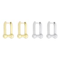 Brass Hoop Earring Components plated fashion jewelry & DIY & for woman Sold By Lot