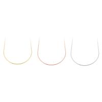 Brass Snake Chain, plated, fashion jewelry & DIY, more colors for choice, 1mm, Length:17.8 Inch, 50PCs/Bag, Sold By Bag